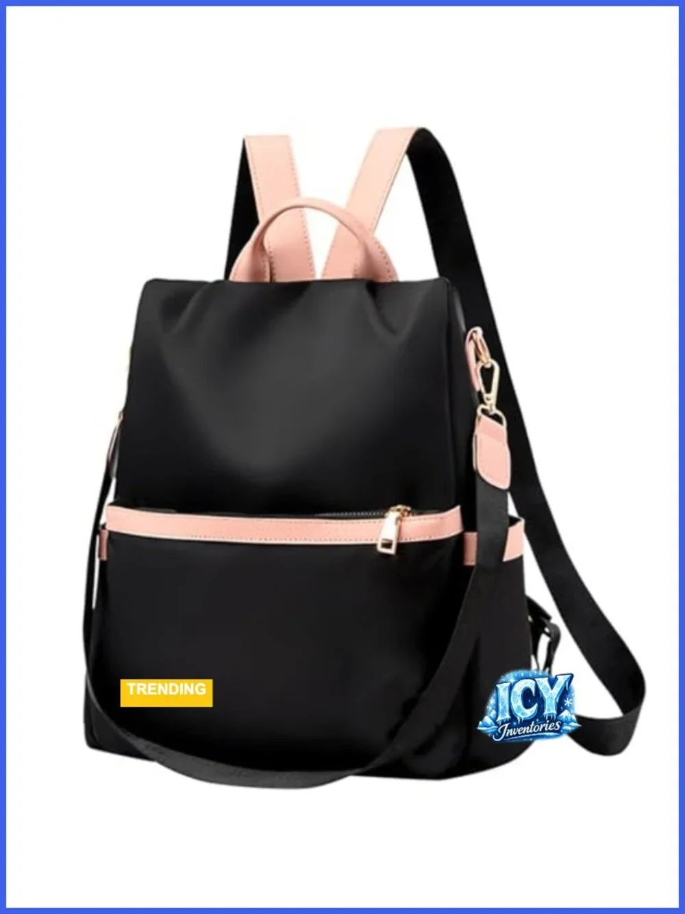 Anti Theft Backpack Purse for Women Oxford Cloth Travel Shoulder Bag